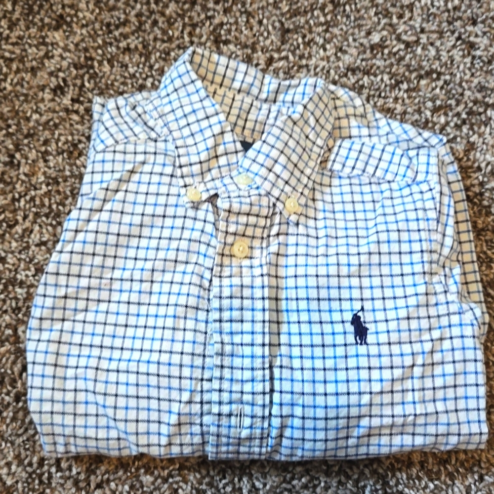 3T Boys Blue Polo Ralph Lauren Button Down